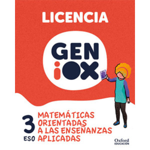 Matemáticas orientadas a las enseñanzas aplicadas 3º ESO. Licencia GENiOX (Andalucía)