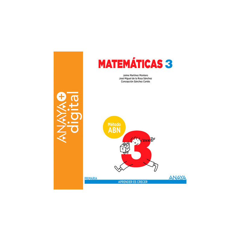 Matemáticas 3. Método ABN. Primaria. Anaya + Digital