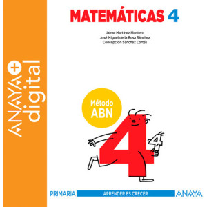 Matemáticas 4. Método ABN. Primaria. Anaya + digital