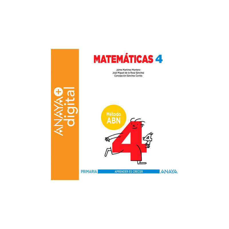 Matemáticas 4. Método ABN. Primaria. Anaya + digital