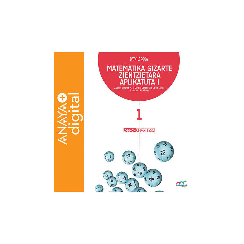 Matematika Gizarte Zientzietara aplikatuta I. Batxilergoa. Anaya + digital