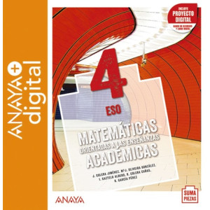 Matemáticas orientadas a las Enseñanzas Académicas 4. ESO