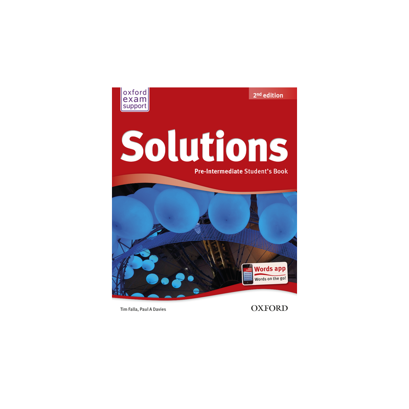 Solutions 2nd Edition Pre-Intermediate Student's Book